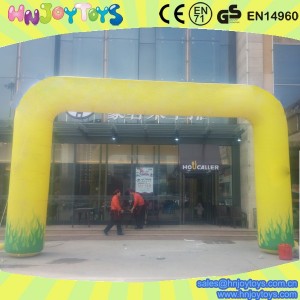 yellow color inflatable arch