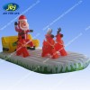 christmas inflatable santa on sleigh with reindeer