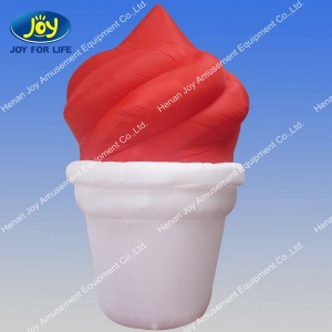large inflatable ice cream model