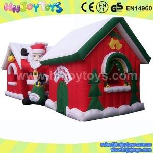 funny inflatable christmas house