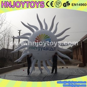 led sun shape inflatable balloon