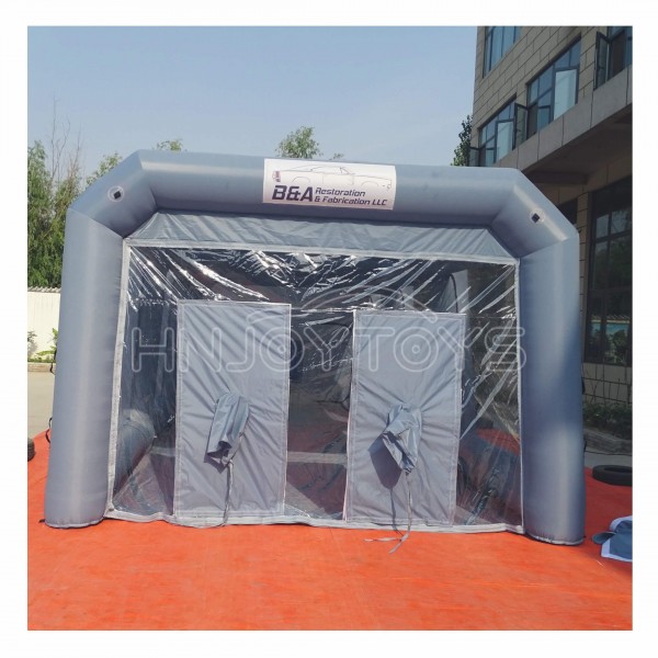 Convenient inflatable spray booth hire